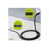 Goobay 49269 USB-A–Lightning-kaapeli, 2 m, tekstiilipäällyste, metalliliittimet, MFi-sertifioitu, USB 2.0, tähtiharmaa/hopea