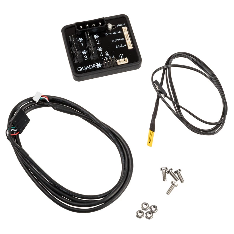 aqua computer QUADRO tuuletinohjain PWM-tuulettimille