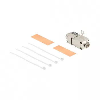 Verkkokaapeliliitin DeLOCK 88198 LSA-LSA Cat.6A STP 31,6 mm ruostumaton teräs
