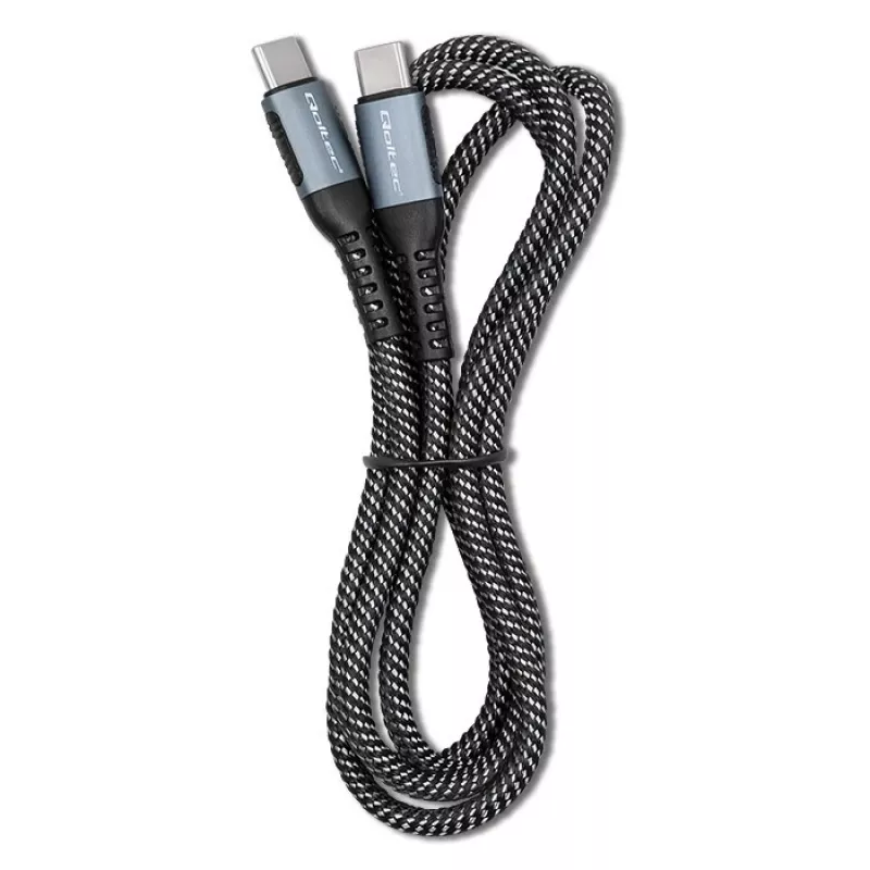 USB-kaapeli Qoltec 52358 1,5 m USB-C musta USB 2.0 0,48 Gbit/s