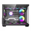 Tietokonekotelo DarkFlash B275 PRO (musta) 6 esiasennetulla tuulettimella