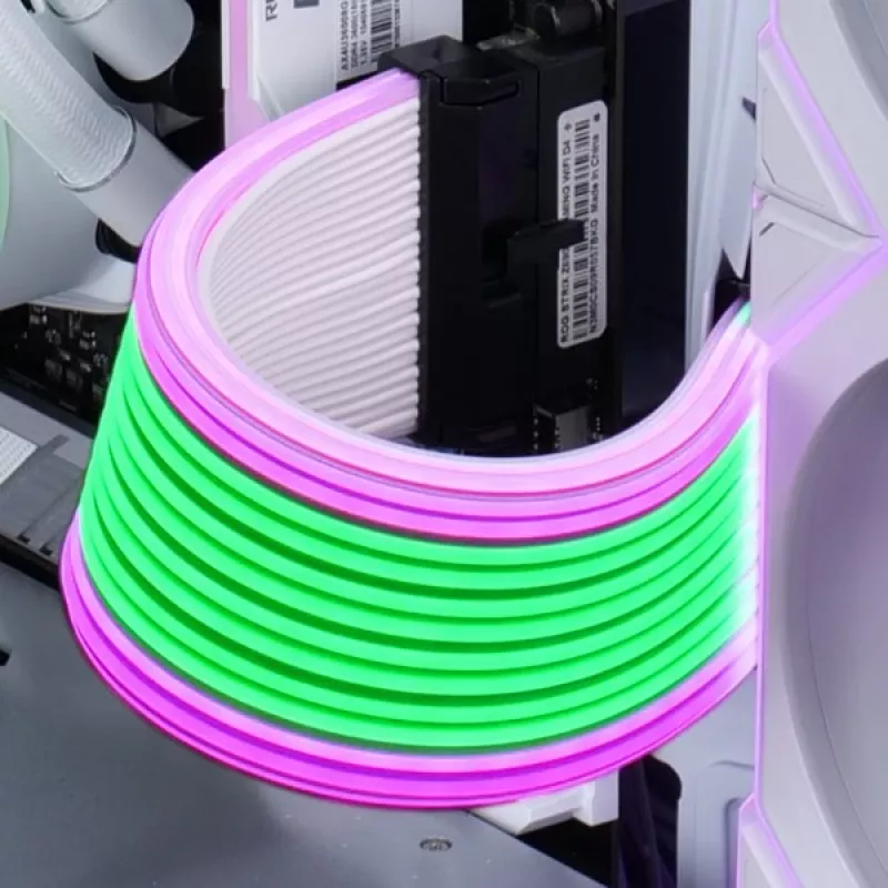 GPU-kaapeli Lian Li Strimer Wireless 12V 2x6-pin PW16-121W – langaton RGB-PCIe-virtajatko