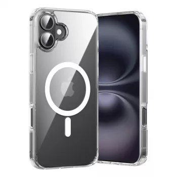 Suojakotelo Vention KUGT0-20 iPhone 16 Plus -puhelimeen, läpinäkyvä, MagSafe-yhteensopiva
