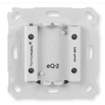 Seinään asennettava langaton painike Homematic IP HmIP-BPS, valkoinen, IP20, 71×71×43 mm