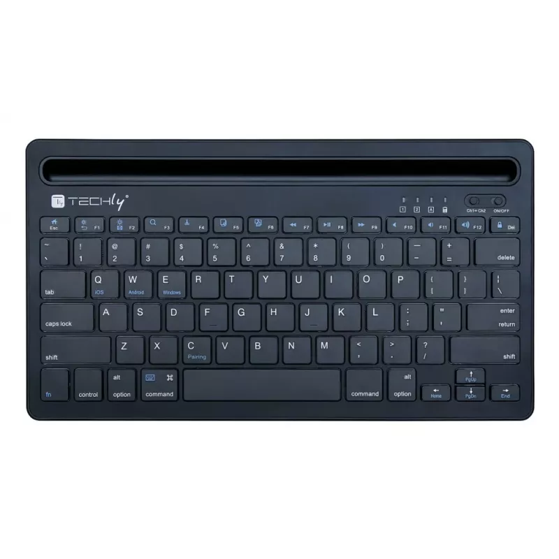 Techly ICTBK102U näppäimistö yleismalli Bluetooth QWERTY englanti musta