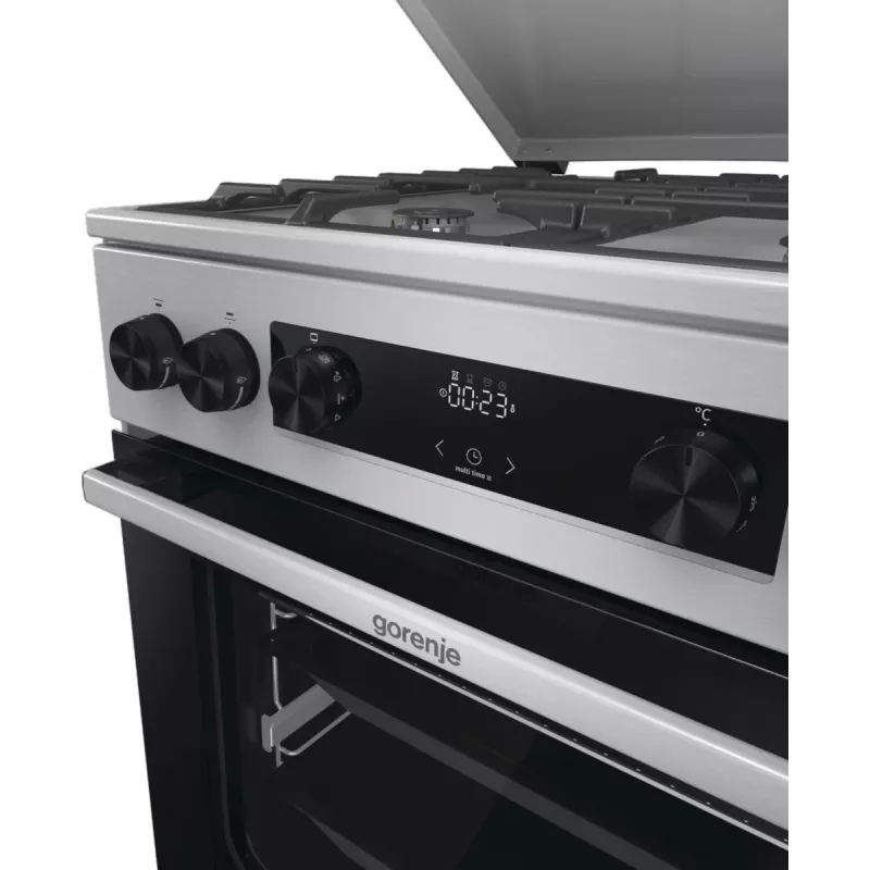 Gorenje GKS6C71XF vapaasti seisova liesi ja uuni hopea