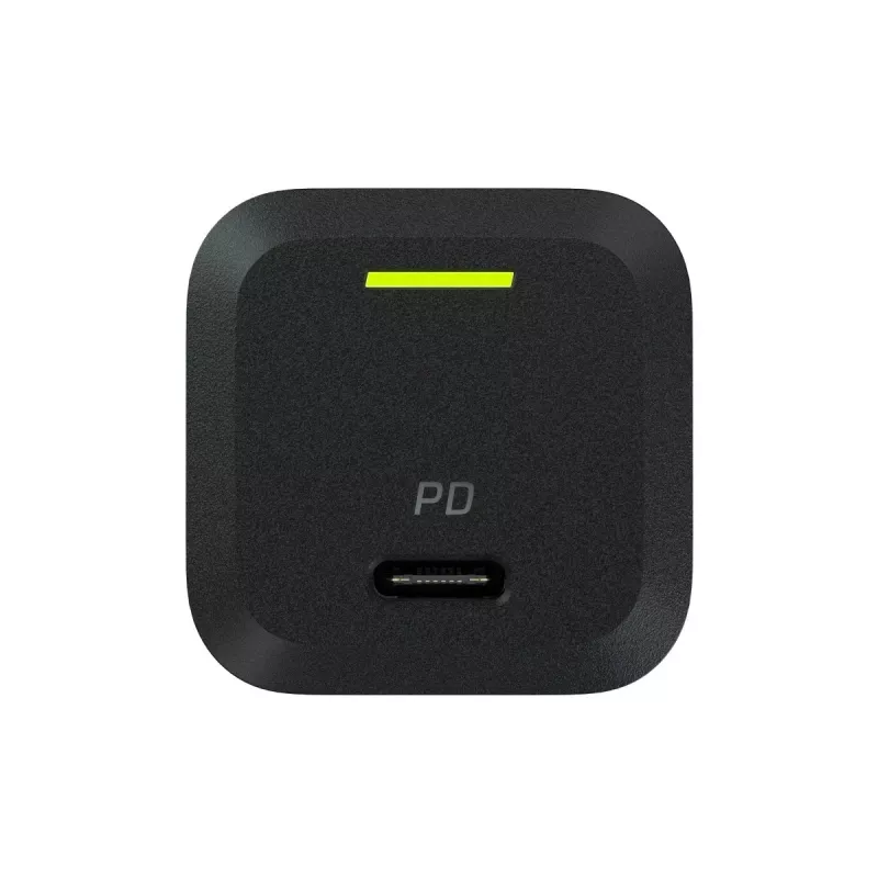 Laturi mobiililaitteille Green Cell CHARGC06, USB-C 33W, Quick Charge 3.0, AC-tulo 100–240V, musta