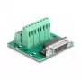 DeLOCK D-Sub 15-pin liitin riviliittimeen DIN-kiskolle 58 mm x 61 mm x 30 mm