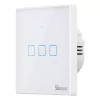 Seinäasennettava älykäs valokytkin Sonoff T2 EU TX 3-kanava Wi‑Fi + RF 433 -ohjaus