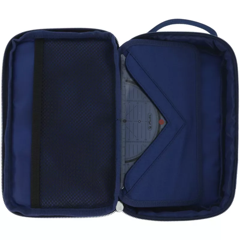 Penaalipussi Herlitz 2 Go CamoBlue polyesteri sininen 210x130x60mm