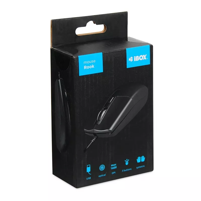 IBox IMOF010 hiiri universaali molempikätinen USB Type-A optinen 1600 DPI