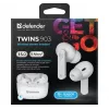 Defender TWINS 903 Bluetooth-kuulokkeet, valkoiset