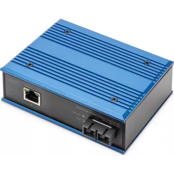 Digitus DN-652102-1 verkkomediamuunnin 1000 Mbit/s 1310 nm yksimuoto musta, sininen