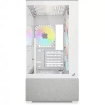 Sharkoon MK7 ARGB mATX -kotelo 2x lasi valkoinen