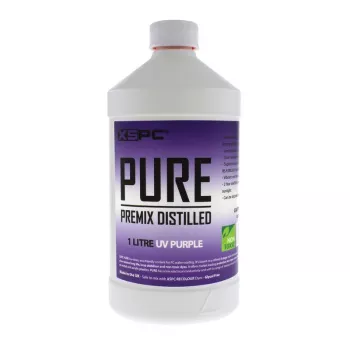 Nestejäähdytysaine XSPC Pure Coolant 1 L – violetti UV-reaktiivinen