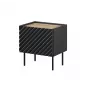 Yöpöytä Cama ONDA 50x40x54 cm musta MDF/lastulevy 2 kpl:n sarja