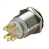 Lamptron vandalismikytkin 19mm - Silverline - punainen
