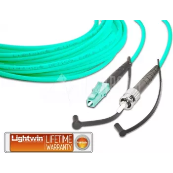Lightwin High Quality Simplex kuitu-patch-kaapeli, MM OM3, LC - ST kuitu-patch-kaapeli (LSP-50 LC-ST 2.0 OM3)