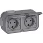 Legrand Plexo neu APWG Schuko 069742L pistorasia 2-osainen harmaa IP 44 5 (069742L)