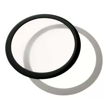 Pyöreä pölysuodatin DEMCiflex 200 mm — DEMCiflex DF0496, musta/valkoinen