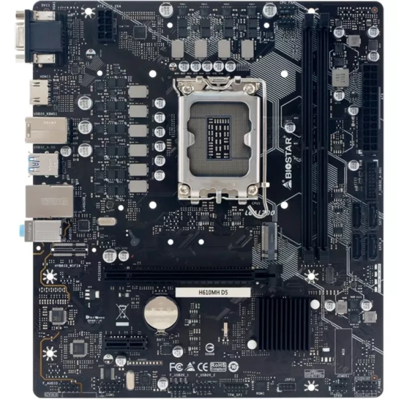 BIOSTAR H610MHD5 DDR5 Micro-ATX emolevy
