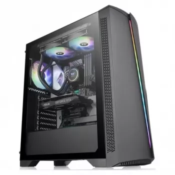 PC-kotelo Thermaltake H350 TG RGB Midi Tower musta