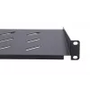 Räkkihylly Extralink Extralink Shelf 1U 250mm musta 19
