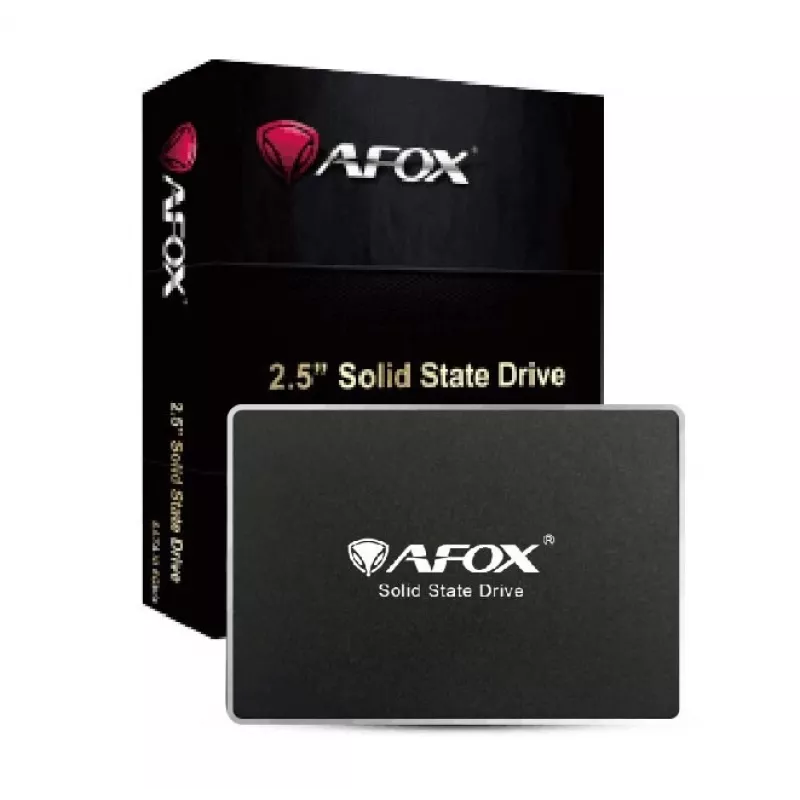 SSD-asema AFOX 256GB QLC 560MB/s, 2,5 tuuman SATA III
