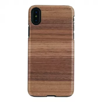 Puhelinkotelo man and wood iPhone X/XS:lle, Strato musta, suojaava kova kuori