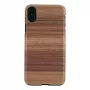 Puhelinkotelo man and wood iPhone X/XS:lle, Strato musta, suojaava kova kuori