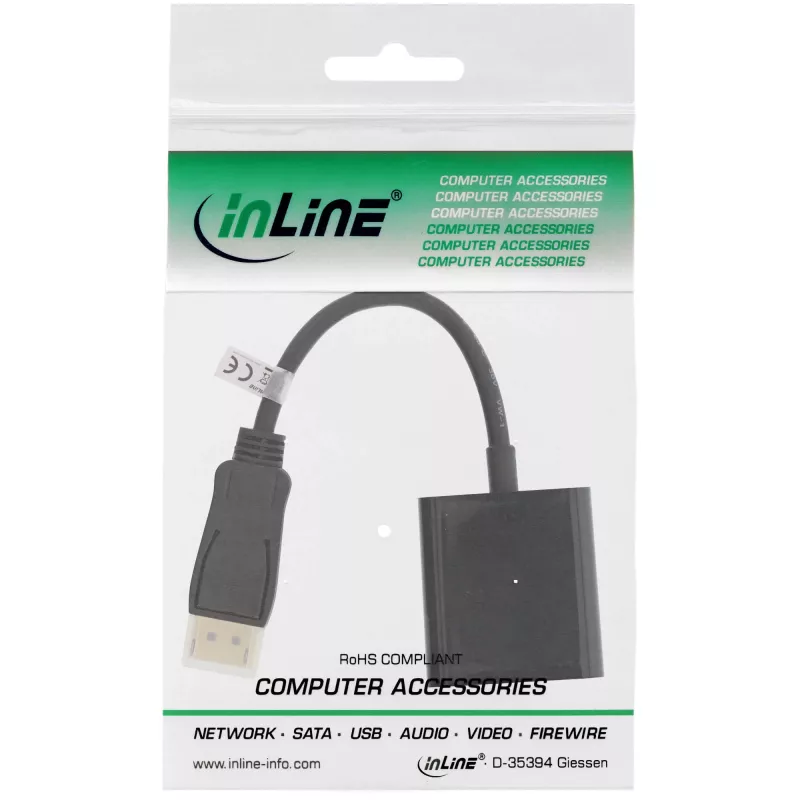 Microconnect DPDVID -videokaapeliadapteri 0,15 m DisplayPort DVI-D musta