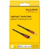 Audiokaapeli DeLOCK 86587 1,5 m 3,5 mm Lightning musta
