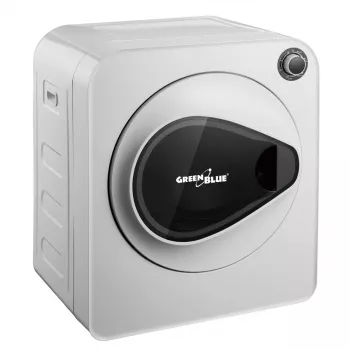 Kuivausrumpu GreenBlue GB405 — sähkö 830 W, 3 kg kapasiteetti, mini-matkamalli