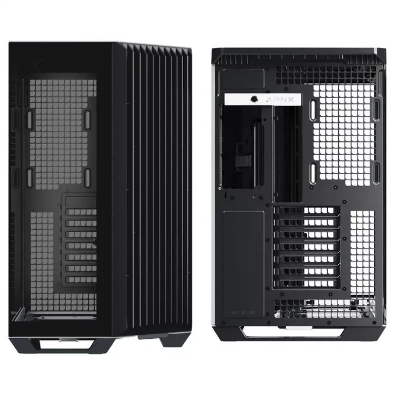 PC-kotelo APNX V1, Midi-torni, ATX, musta/valkoinen
