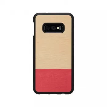 Man and wood -älypuhelinkotelo Galaxy S10e:lle – miss match musta, suojaava kova kuori