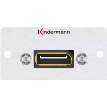 Kindermann Konnect 50 alu - modulaarinen Faceplate-Snap-In - DisplayPort