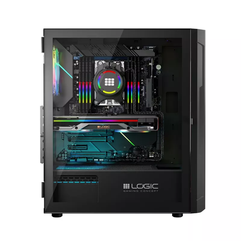 Logic ARAMIS ARGB MINIDI USB 3.0 kotelo musta