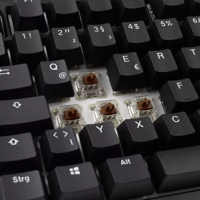 Ducky Tinker 75 -näppäimistö, peli, USB, saksa, musta