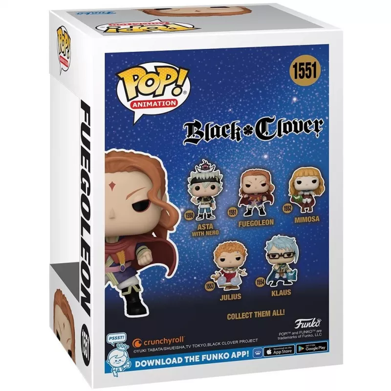 Funko Pop -figuuri musta Clover Fuegoleon 10 cm (143273)