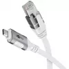 Verkkokaapeli Goobay 74180 USB C RJ-45 Cat6 10 m valkoinen