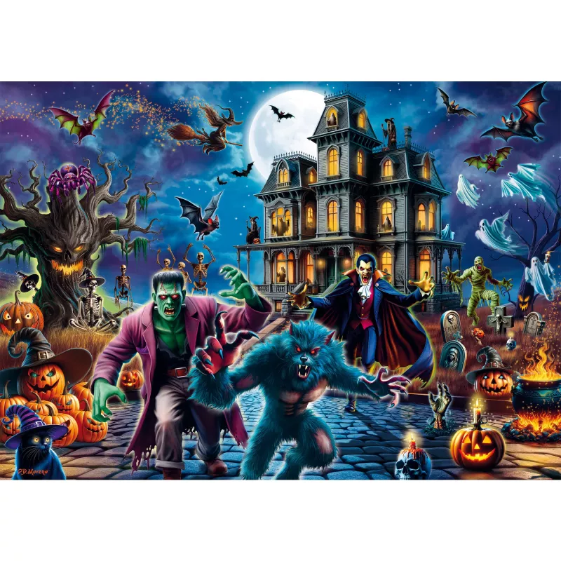 Halloween-Nacht, palapeli 1000 palaa