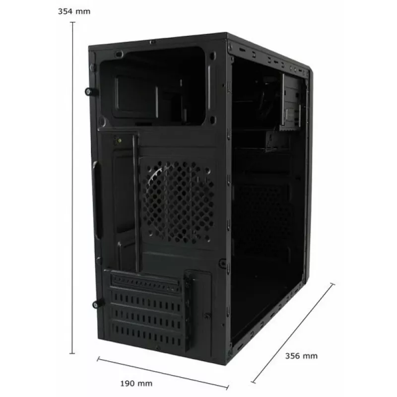 PC-kotelo LC-Power 2014MB Midi Tower musta