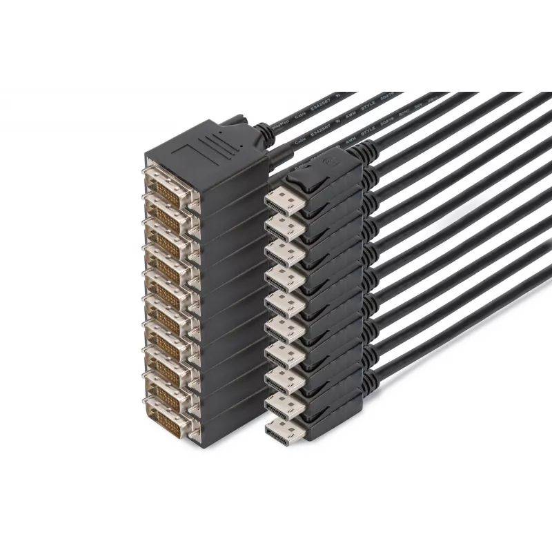 Digitus DisplayPort – DVI sovitinkaapeli, 10 kpl:n pakkaus
