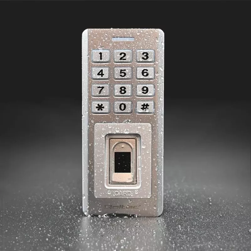 Sormenjälki- ja RFID-koodilukko QOLTEC 52447 IP68-suojauksella