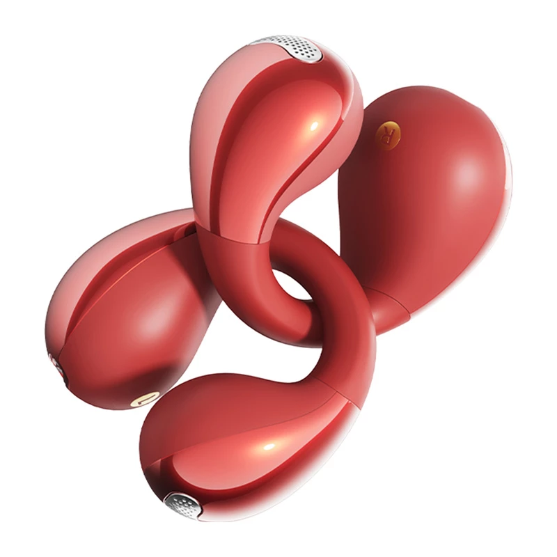 Langattomat klipsikuulokkeet QCY Crossky Clip C30S (punainen) — klipsumalli, in-ear, langaton