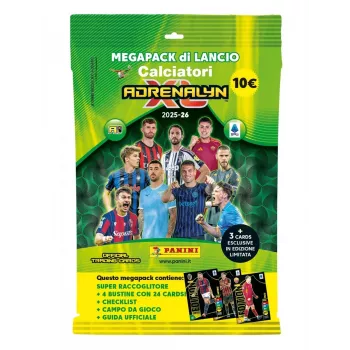 Keräilykorttien aloituspaketti PANINI Italian League 2025 Mega Starterset