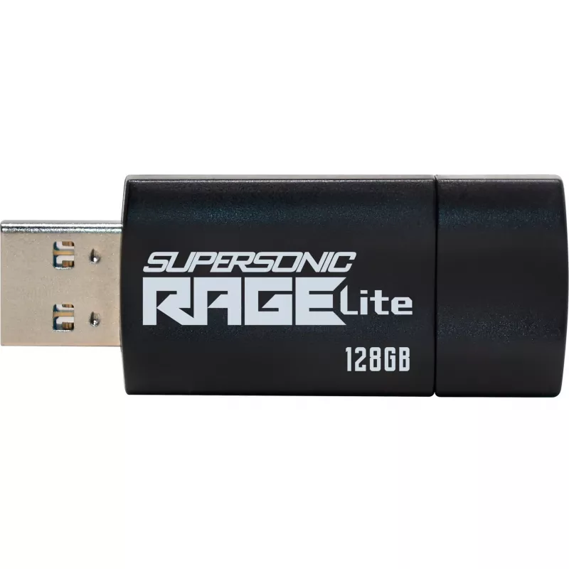 USB-muistitikku PATRIOT Supersonic Rage Lite 128 GB USB Type-A 3.2 Gen 1, 180 MB/s, sininen/musta