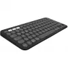 Logitech Pebble Keys 2 K380s - näppäimistö - langaton - Bluetooth LE - QWERTZ - saksa - Tonal Graphite (920-011795)
