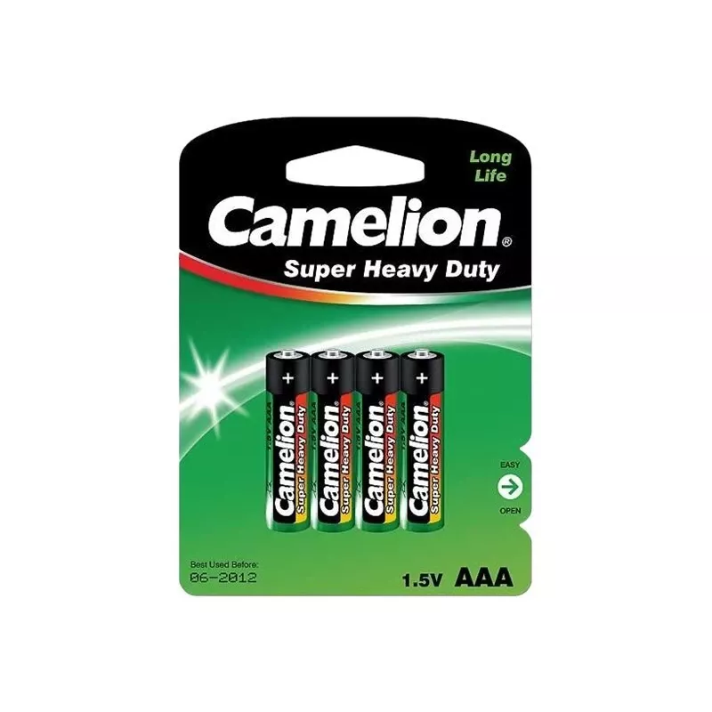 Kertakäyttöparisto Camelion R03P-BP4G AAA sinkki-hiili
