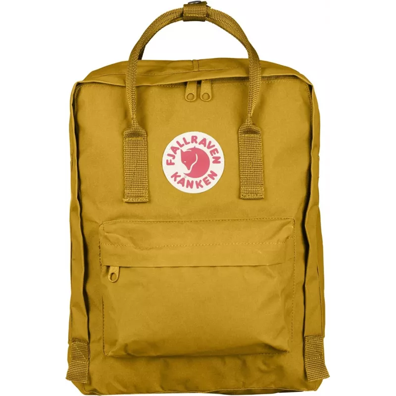 Fjällräven Kånken reppu keltainen polypropyleeni PP unisex 270x130x380mm
